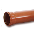 6m BS Single Socket Sewage Pipe - 250mm